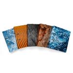 Herma Motiv-Ordner Karton A4, 7 cm Rückenbreite Nature 5er-Sortierung