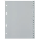 NEUTRAL 325 20teilig Ordnerregister PP A5 hoch A-Z grau