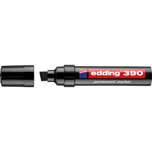 EDDING 390-001 Keilspitze nachfüllbar Permanentmarker 390 4-12mm schwarz