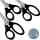 LEITZ 5426-00-95 Schere 3ST Edelstahl 165/185/200mm sw.
