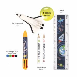 TRENDHAUS 961815 Space Adventure Schreibset 5-teilig