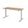 HAMMERBACHER MONT.VXMST19/R/S Schreibtisch 180x80cm Asteiche/silber