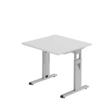 HAMMERBACHER MONT.VOS08/5/S Schreibtisch 80x80cm grau/silber