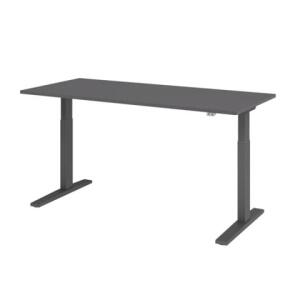 HAMMERBACHER MONT.VXMKA19/G/G 180x80cm Schreibtisch elektr.höh graphit/graphit