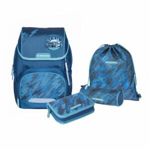 SCHNEIDERS ERGOJET 78454-069 6-tlg. Schultaschenset Camo Blue Dark Petrol