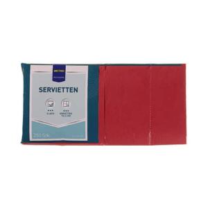 METRO rot 912911  Servietten Zellltuch 33x33cm 1/4 F 250St