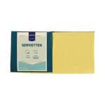 METRO gelb 912913  Servietten Zellltuch 33x33cm 1/4 F 250St