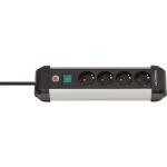 BRENNENSTUHL Premium Alu Steckdosenleiste+Schalter 4-fach...