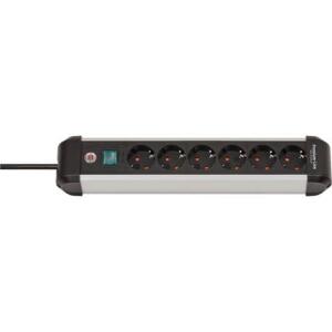 BRENNENSTUHL 1391030600 Premium Alu Steckdosenleiste+Schalter 6-fach 3m