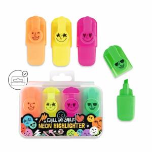 TRENDHAUS 963659 Chill & Smile Textmarker 4ST