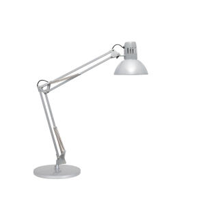 MAUL 82010 95 inkl. Leuchtmittel E27 Tischleuchte study LED silber