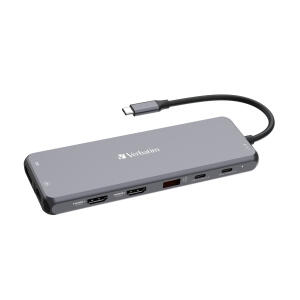 VERBATIM 32153 CMH-13 USB-Hub USB-C 13 Ports grau/schwarz