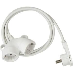 BRENNENSTUHL 1161820223 Flachstecker Verlängerungskabel PVC 3m 2er-Kupplung
