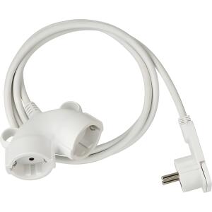 BRENNENSTUHL Flachstecker Verlängerungskabel PVC 3m 2er-Kupplung