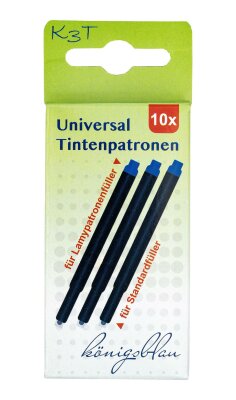 TSI Tintenpatronen Universal 10er Packung, königsblau