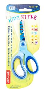 TSI Schere mit Motivdruck 13 cm, Motiv Fische/blau