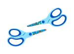 TSI Schere mit Motivdruck 13 cm, Motiv Fische/blau