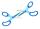 TSI Schere mit Motivdruck 13 cm, Motiv Fische/blau