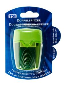 TSI Doppelspitzer Dose, transparent, farbig sortiert