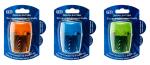 TSI Doppelspitzer Dose, transparent, farbig sortiert