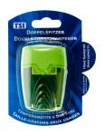 TSI Doppelspitzer Dose, transparent, farbig sortiert