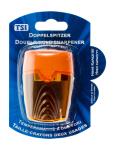 TSI Doppelspitzer Dose, transparent, farbig sortiert