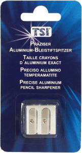 TSI Bleistiftspitzer ALU doppelt  Blister