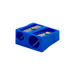 TSI Bleistiftspitzer doppelt Kunststoff, Farbe blau