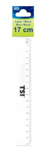 TSI Lineal glasklar 17 cm