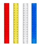 TSI Lineal für Schüleretuis 17 cm 4farbig sort.