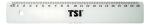 TSI Lineal glasklar 20 cm 4022792460202