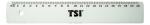 TSI Lineal glasklar 20 cm