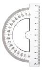 TSI Winkelmesser, halbrund, 10cm, Blisterkarte