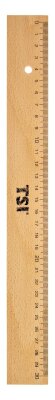 TSI Holzlineal 30cm mit Metallkante HOLZLINEAL