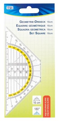 TSI Geometrie-Dreieck klein, 16 cm