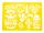 TSI Zeichenschablone 26x18cm, 12 Motive sortiert