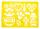 TSI Zeichenschablone 26x18cm MIX 4 Mot. sort.