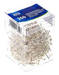 TSI Pinnwandnadeln, transparent, klar, 200 St.