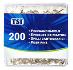 TSI Pinnwandnadeln, transparent, klar, 200 St.
