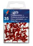 TSI Pinnwandnadeln, rot, 35 St.