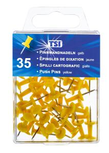 TSI Pinnwandnadeln, gelb, 35 St.