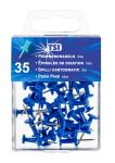 TSI Pinnwandnadeln, blau, 35 St.