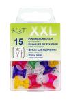 TSI Pinnwandnadeln XXL farbig transparent 15er Dose