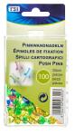 TSI Pinnwandnadeln farbig transparent 100er Dose