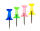 TSI Pinnwandnadeln farbig transparent 100er Dose