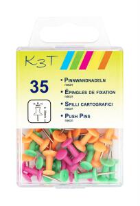 TSI Pinnwandnadeln fbg. sort. 35er Hängedose NEON