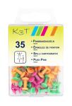 TSI Pinnwandnadeln fbg. sort. 35er Hängedose NEON