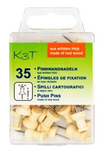 TSI Pinnwandnadeln Holz 35er Hängedose
