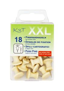 TSI Pinnwandnadeln Holz XXL 18er Hängedose