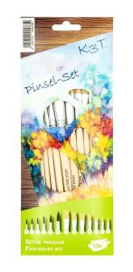 TSI Pinsel-Set 13tlg mit Naturhaar und Holzstielen